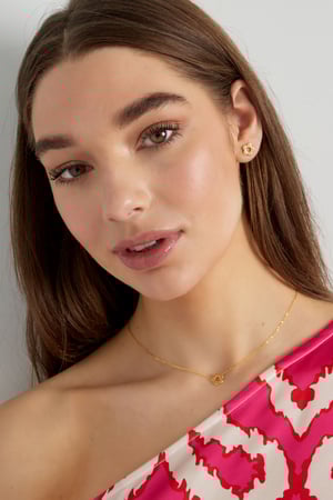 Frühlingsblumen-Halskette – Goldfarbe - Goldfarbefarbe h5 Bild4